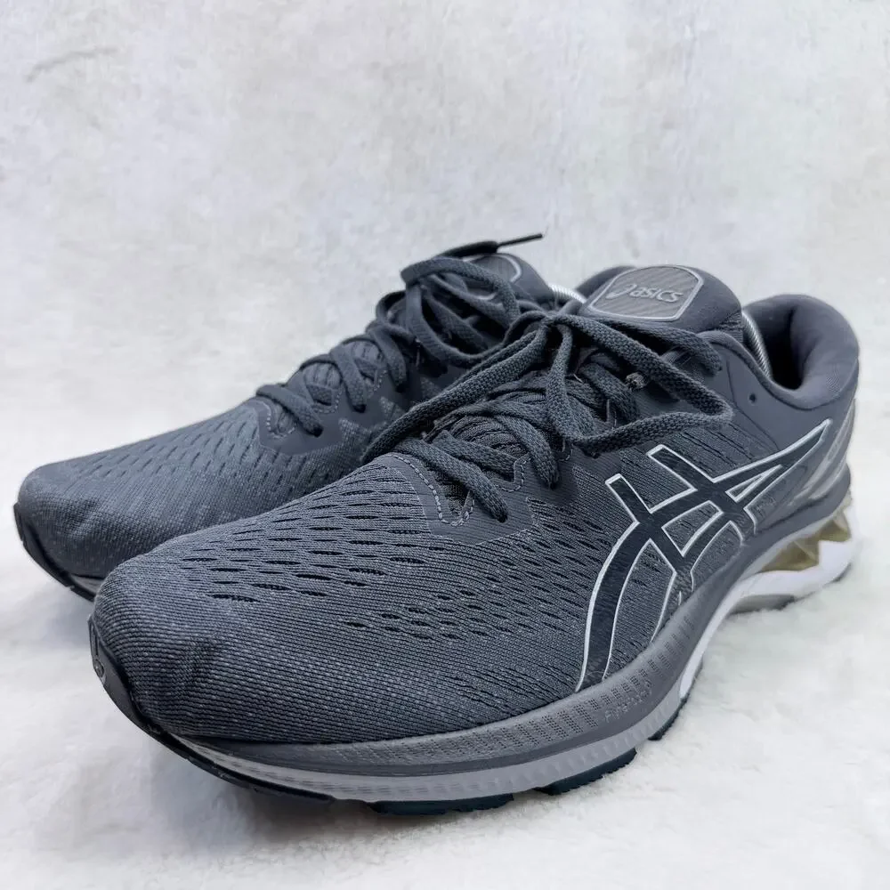 ASICS Gel Kayano 27 Mens Running Shoes Gray Size 12 FlyteFoam Stability Sneaker